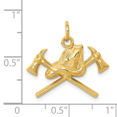 14K Fire Department Charm