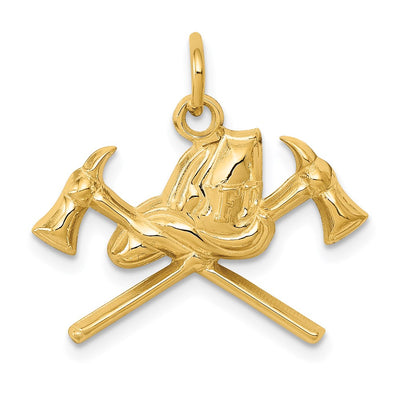 14K Fire Department Charm