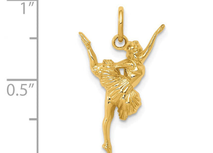 14K gold charm, another view