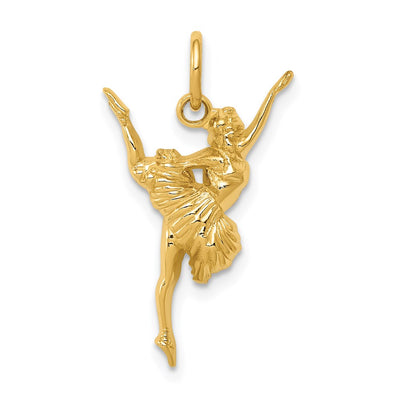 14K Ballerina Charm, 21 x 13mm