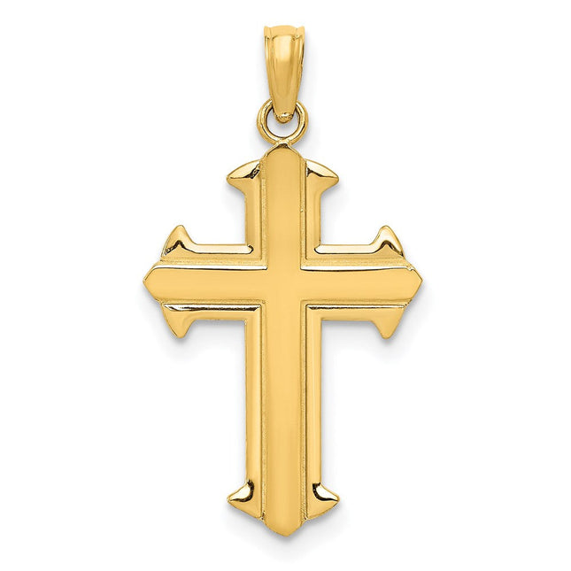 14k Passion Cross Pendant, 29 x 15mm