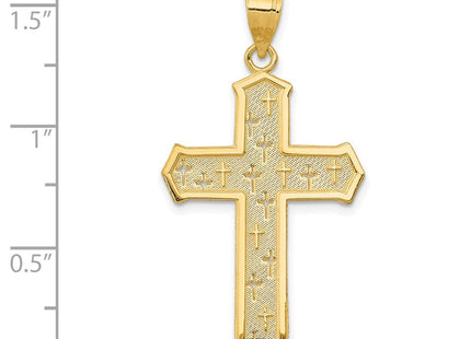14k Passion Cross Pendant (Style D3523)