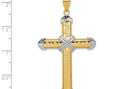 14k Yellow & Rhodium Pendants Style D3564 - Classique Jewelry Inc.