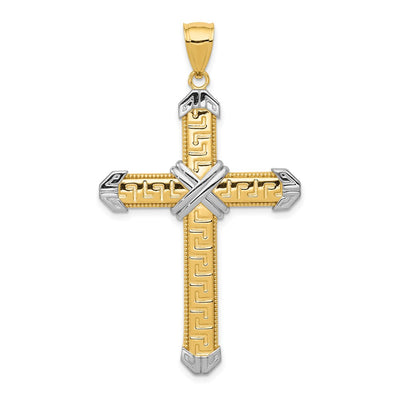 14K gold cross pendant