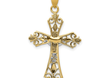 14k Two-tone Pendants Style D3649 - Classique Jewelry Inc.