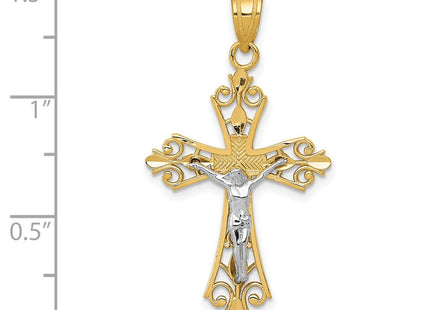 14k Two-tone Pendants Style D3649 - Classique Jewelry Inc.