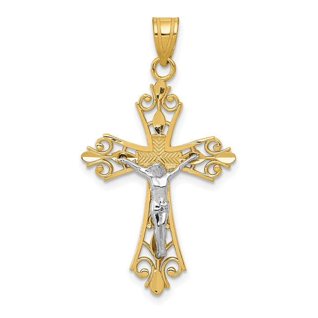 14k Two-tone Pendants Style D3649 - Classique Jewelry Inc.