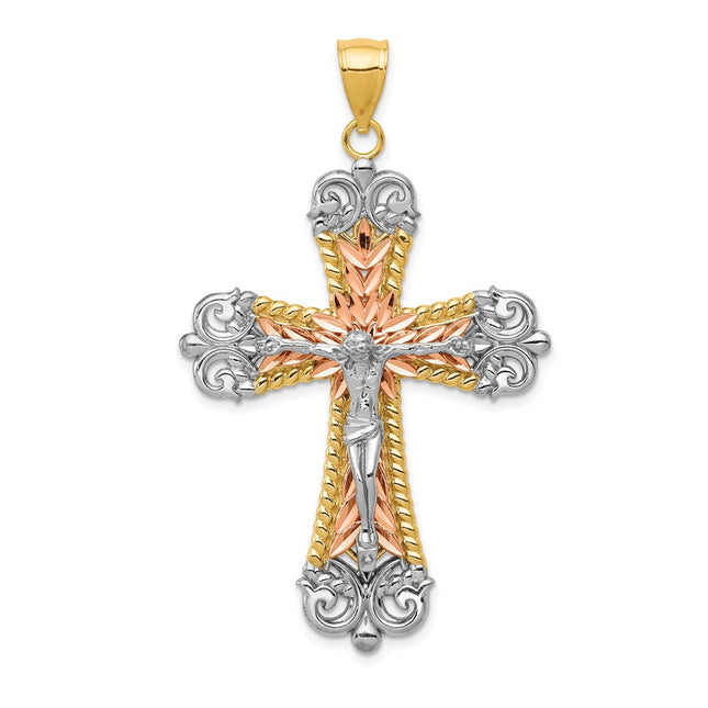 14k Tri-Color Pendants Style D3653 - Classique Jewelry Inc.