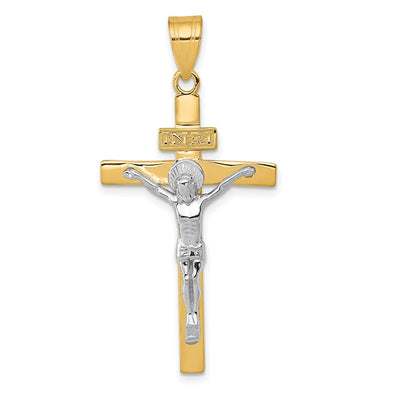 14K gold crucifix pendant