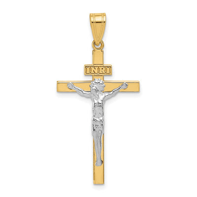 14K gold crucifix pendant