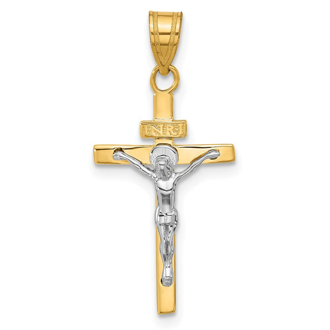14K gold crucifix pendant