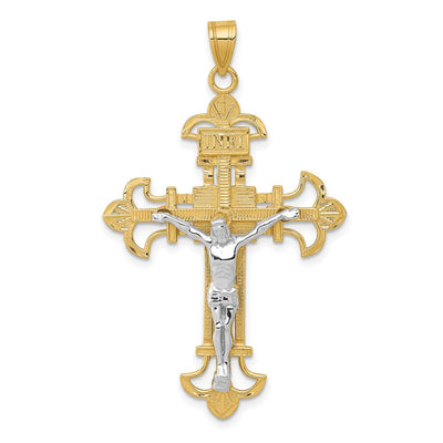 14K gold crucifix pendant