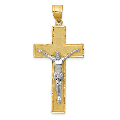 14K gold crucifix pendant