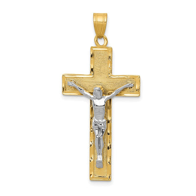 14K gold crucifix pendant
