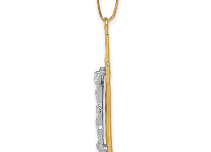 14k Two-tone Pendants Style D3688 - Classique Jewelry Inc.