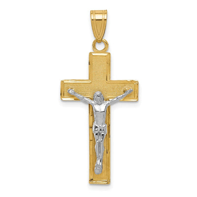 14K gold crucifix pendant