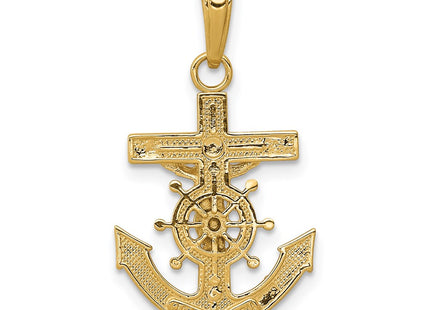 14k Yellow Gold Pendants Style D3698 - Classique Jewelry Inc.