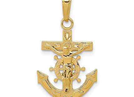 14k Yellow Gold Pendants Style D3698 - Classique Jewelry Inc.