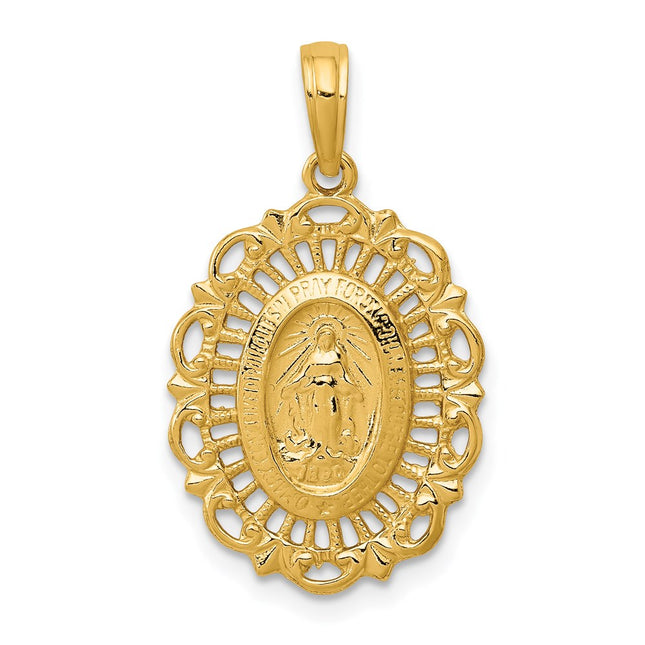 14k Yellow Gold Pendants Style D3705 - Classique Jewelry Inc.