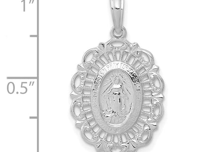 14k White Gold Pendants Style D3705W - Classique Jewelry Inc.