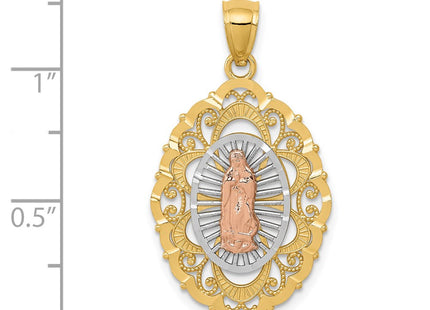 14k Tri-Color Pendants Style D3707 - Classique Jewelry Inc.