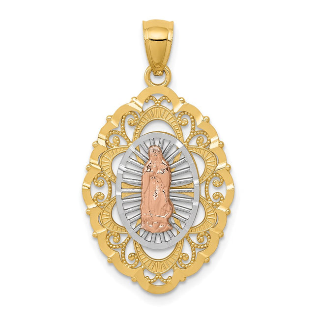14k Tri-Color Pendants Style D3707 - Classique Jewelry Inc.