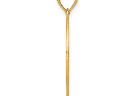14K gold pendant, alternate view
