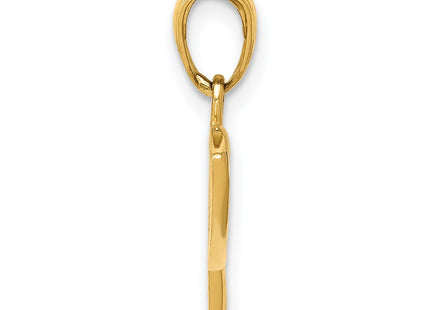 14K gold pendant, alternate view
