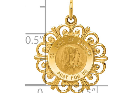 14K gold pendant, another view