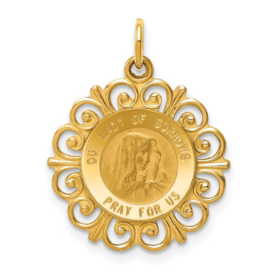 14K gold pendant