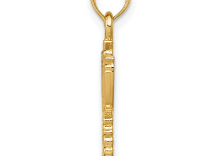 14K gold pendant, alternate view