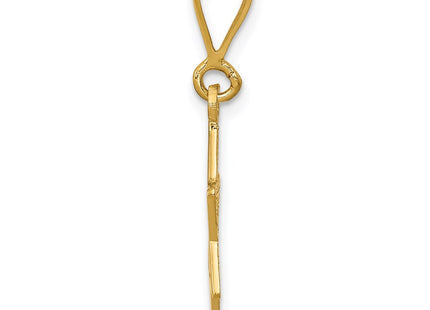 14K gold star charm, alternate view
