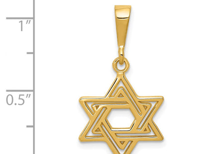 14K gold star charm, another view