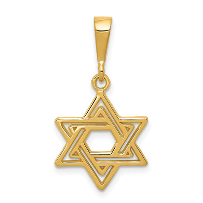 14K gold star charm