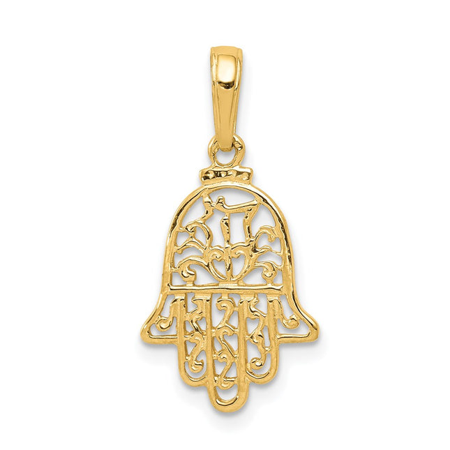 14k Yellow Gold Pendants Style D3807 - Classique Jewelry Inc.