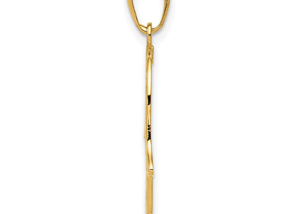 14K gold pendant, alternate view