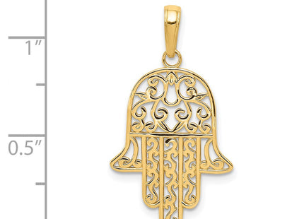 14K gold pendant, another view