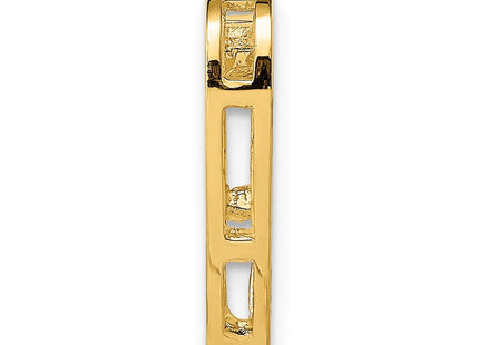 14K gold heart chain, alternate view