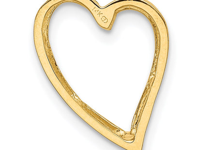 14K gold heart chain, another view
