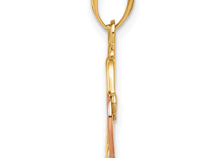 14k Two-tone Pendants Style D3849 - Classique Jewelry Inc.