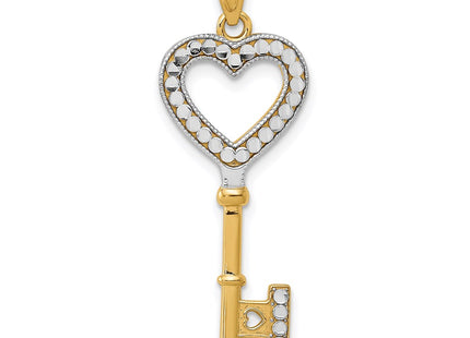 14k Yellow & Rhodium Jewelry Style D3851 - Classique Jewelry Inc.