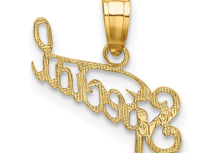 14K gold charm, another view