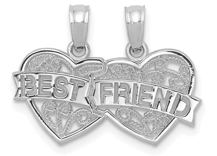 14k White Gold Pendants Style D3891W - Classique Jewelry Inc.