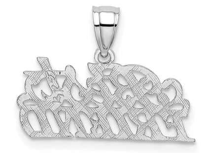 14k White Gold Pendants Style D3894W - Classique Jewelry Inc.