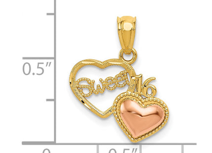 14k Two-tone Pendants Style D3915 - Classique Jewelry Inc.