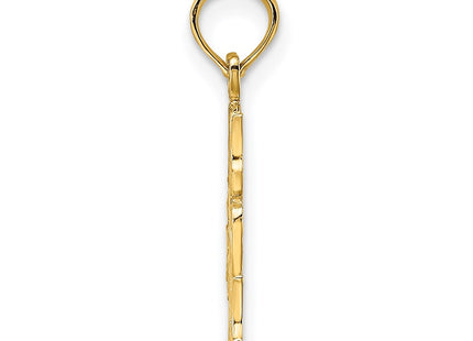 14K gold charm, alternate view