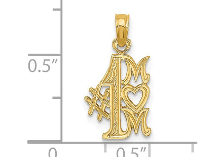 14K gold charm, further view