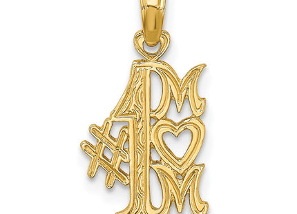 14K gold charm