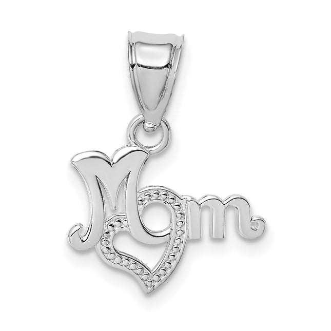 14k White Gold Pendants Style D3938W - Classique Jewelry Inc.