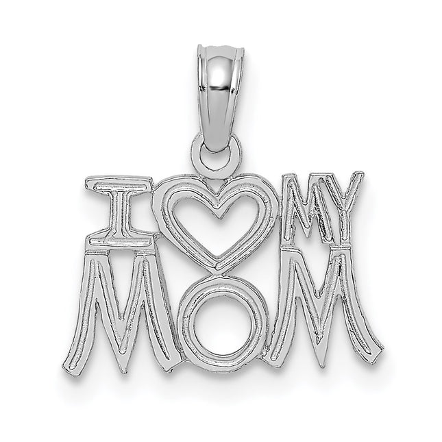 14k White Gold Pendants Style D3939W - Classique Jewelry Inc.